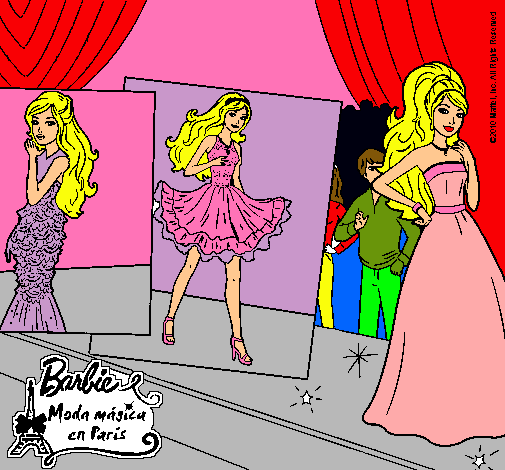 Barbie, desfilando por la pasarela