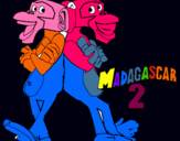 Dibujo Madagascar 2 Manson y Phil 2 pintado por anthony3