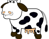 Dibujo Vaca pensativa pintado por vakapily