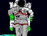 Dibujo Astronauta pintado por monopoli14