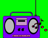 Dibujo Radio cassette 2 pintado por DulceRamos