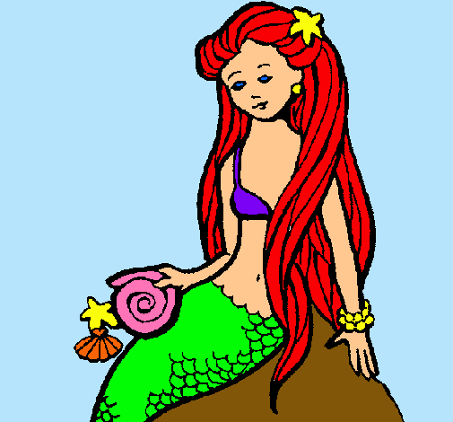 Sirena con caracola