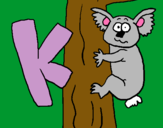 Dibujo Koala pintado por fttrd