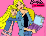 Dibujo El nuevo portátil de Barbie pintado por p-a-u-l-a689