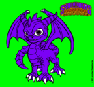 Dibujo Spyro pintado por trevor