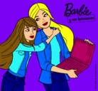 Dibujo El nuevo portátil de Barbie pintado por karina_95