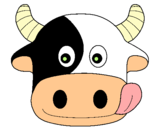 Dibujo Vaca pintado por carlafg