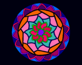 Dibujo Mandala 1 pintado por kjgd