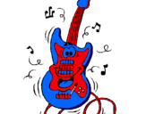 Dibujo Guitarra eléctrica pintado por xxavi