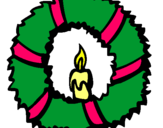 Dibujo Corona de navidad II pintado por carmen5