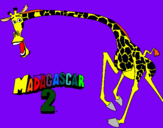 Dibujo Madagascar 2 Melman 2 pintado por qdtovbjxm