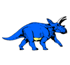 Dibujo Triceratops pintado por triserpto