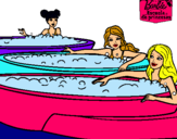 Dibujo Barbie y sus amigas en el jacuzzi pintado por mar8038