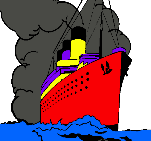 Dibujo Barco de vapor pintado por giusseppe