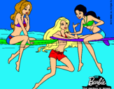 Dibujo Barbie y sus amigas pintado por rosariodia