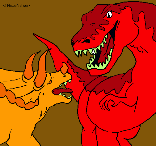 Lucha de dinosaurios