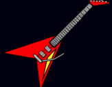 Dibujo Guitarra eléctrica II pintado por fvbfbffbffb