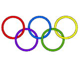 Dibujo Anillas de los juegos olimpícos pintado por 51199