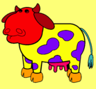 Dibujo Vaca pensativa pintado por KLJKUBU