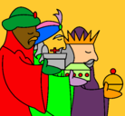 Dibujo Los Reyes Magos 3 pintado por anartsgdyhsd