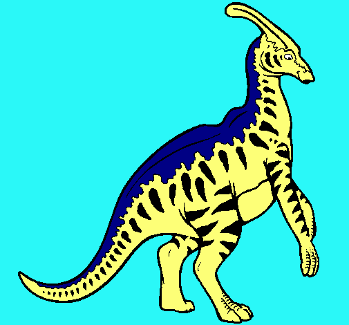 Parasaurolofus con rayas