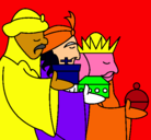 Dibujo Los Reyes Magos 3 pintado por yoshua