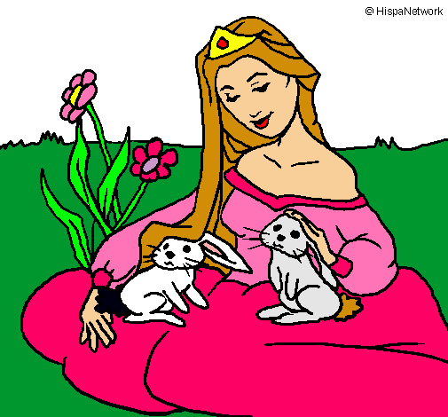 Dibujo Princesa del bosque pintado por kami