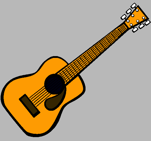 Dibujo Guitarra española II pintado por La-artista