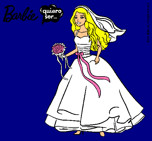 Barbie vestida de novia