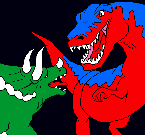 Lucha de dinosaurios