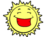 Dibujo Sol sonriendo pintado por  gabvriela