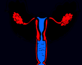 Dibujo Vagina pintado por intestino