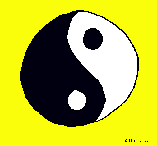 Dibujo Yin yang pintado por ireneecool