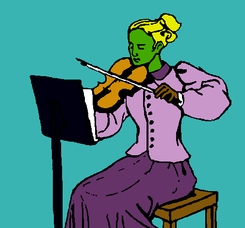 Dama violinista