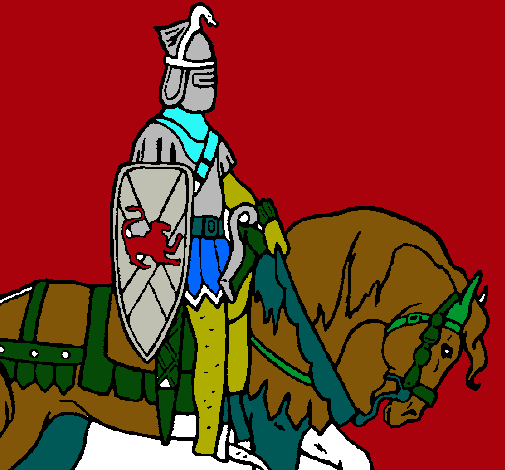 Dibujo Caballero a caballo pintado por Geran