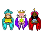 Dibujo Los Reyes Magos 4 pintado por reyes