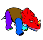 Dibujo Triceratops II pintado por jhomar