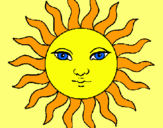 Dibujo Sol pintado por miniee