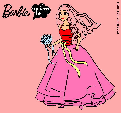 Barbie vestida de novia