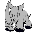 Dibujo Rinoceronte II pintado por ewef