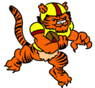 Dibujo Jugador tigre pintado por tamalito