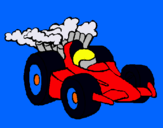 Dibujo Coche de Fórmula 1 pintado por Alexo