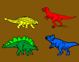 Dibujo Dinosaurios de tierra pintado por zally