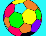 Dibujo Pelota de fútbol II pintado por polking