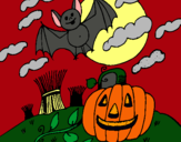 Dibujo Paisaje de Halloween pintado por elipro