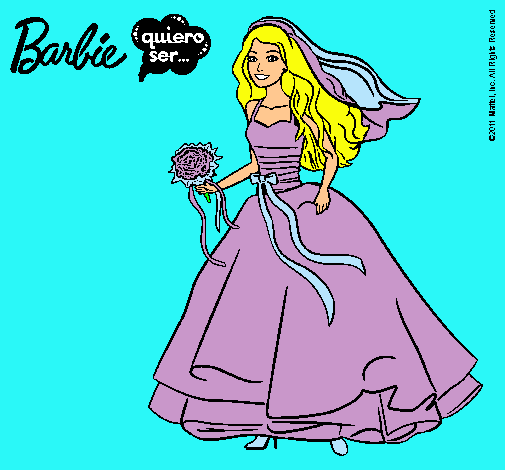 Barbie vestida de novia