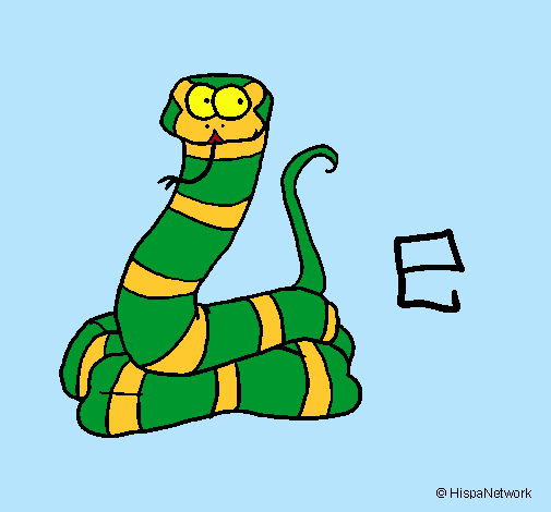 Dibujo Serpiente pintado por aerenlove