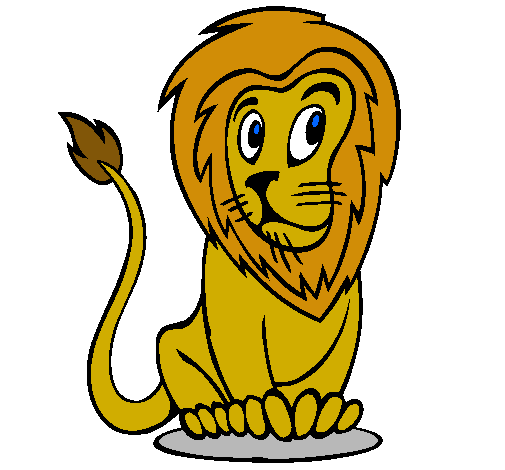 Dibujo León pintado por Blackwolf