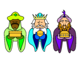Dibujo Los Reyes Magos 4 pintado por enzo21