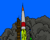 Dibujo Lanzamiento cohete pintado por OSCAR5